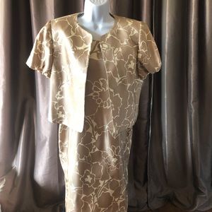 2piece Kasper shift dress and jacket 10 p